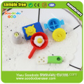 tableware Puzzle Eraser,toy school Stationery